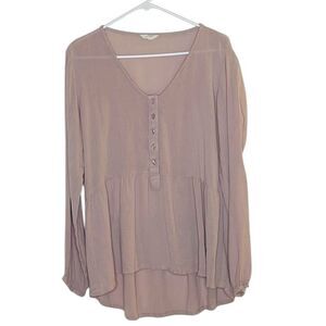 Sim & Sam Flowy Rose Pink Blouse
